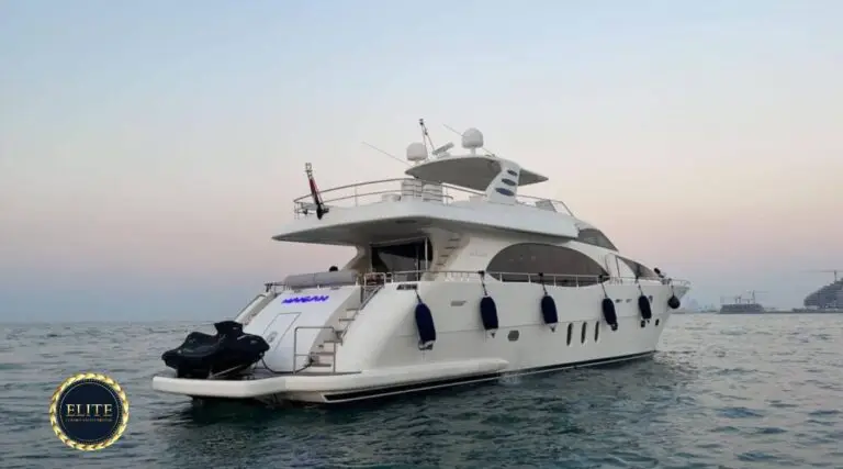Elite Haigan VIP 90ft w Jacuzzi. How Sustainable is Yacht Rental Dubai? image blog.