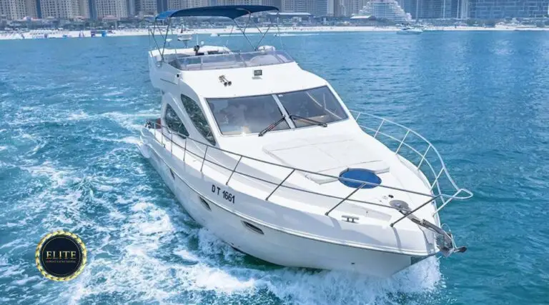 Elite Majesty 44 Ft - Elite Luxury Yacht. Private vs Shared Yacht Rental Dubai: Which is Right for You? image blog.
