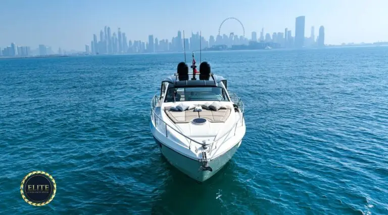 Elite Pershing White 54 Ft - Elite Luxury Yacht. How Yacht Rental Dubai Compares to Yacht Rentals in Other Cities image blog.