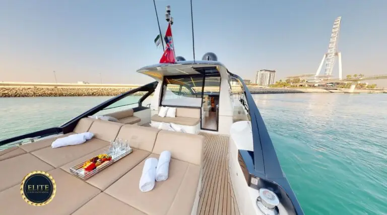 Elite Pershing White 54 Ft - Elite Luxury Yacht. A Bucket List Experience Of Yacht Charter Dubai You Can’t Miss image blog.