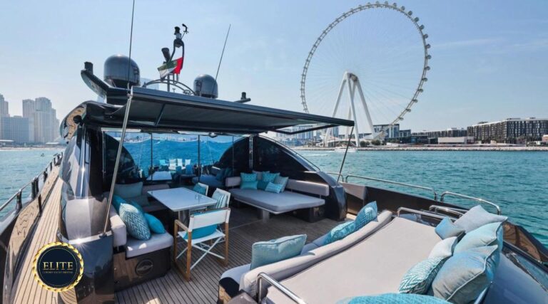 Elite Sun-seeker 108 FT. Top 5 Party Ideas for Your Next Yacht Rental Dubai Experience image blog.