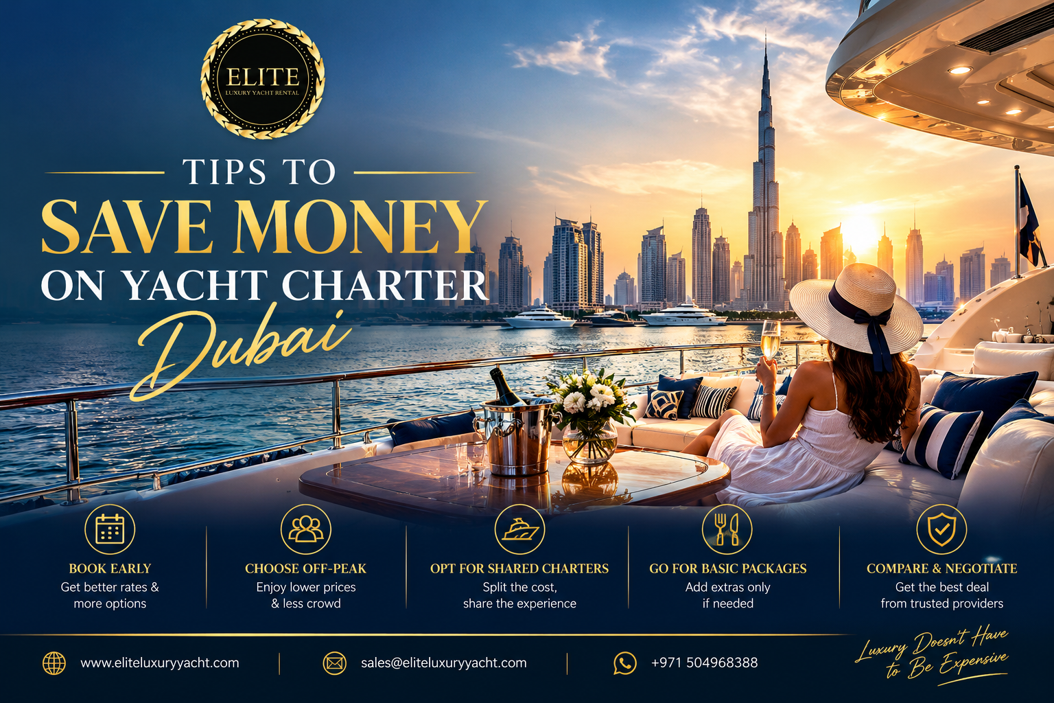 Tips to Save Money on Yacht Charter Dubai