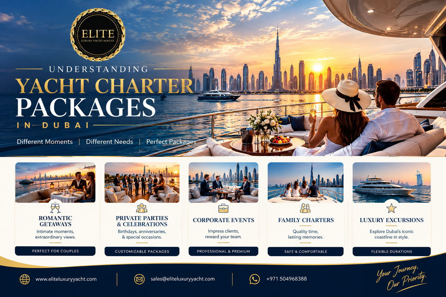 Understanding Yacht Charter Packages in Dubai